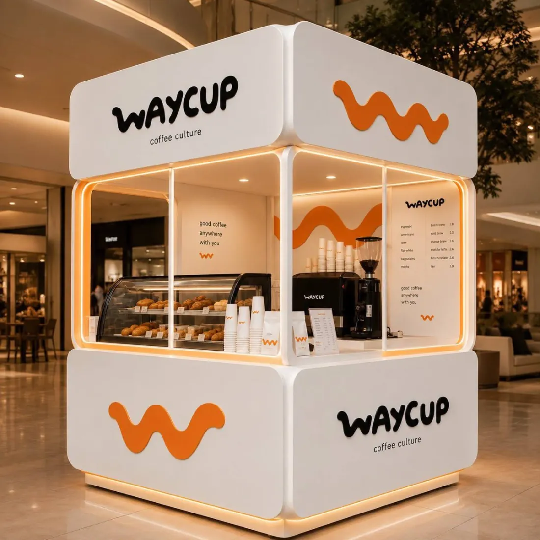 Waycup island kiosk
